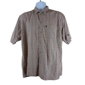 The North Face Lg A5 Series Button Shirt Tan Check